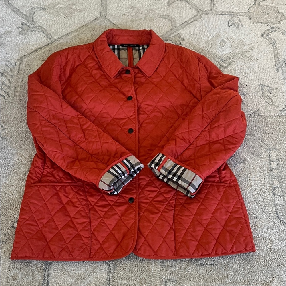 Burberry Blunt Orange Quilted Jacket